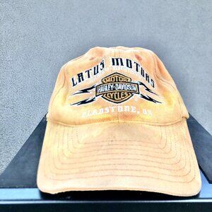 Vintage Harley-Davidson Motor Cycles Embroidered Baseball Cap Lotus Motors 90s